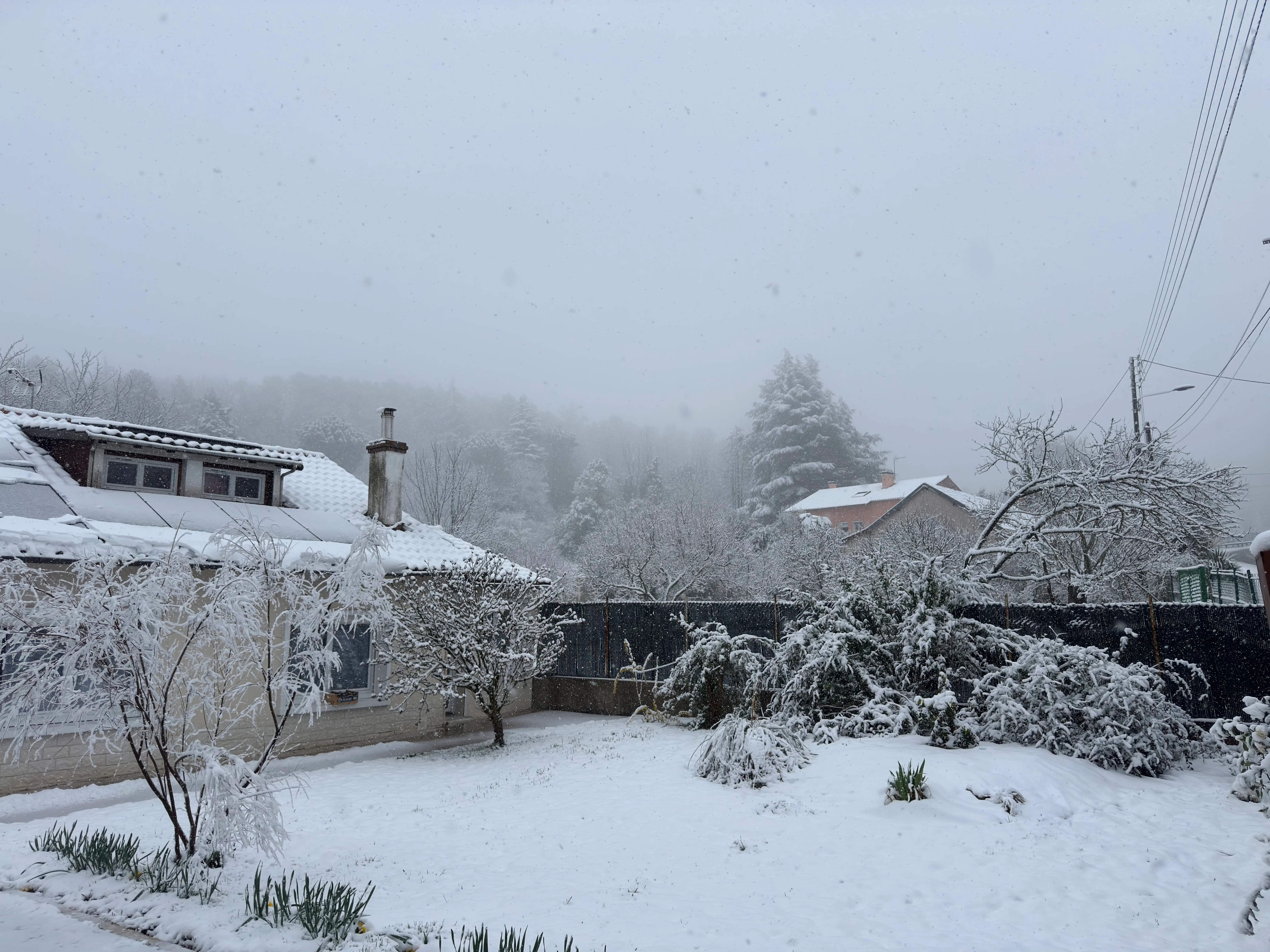 Vue extérieure de la Maison de la Côte Saint-Amand entourée de verdure